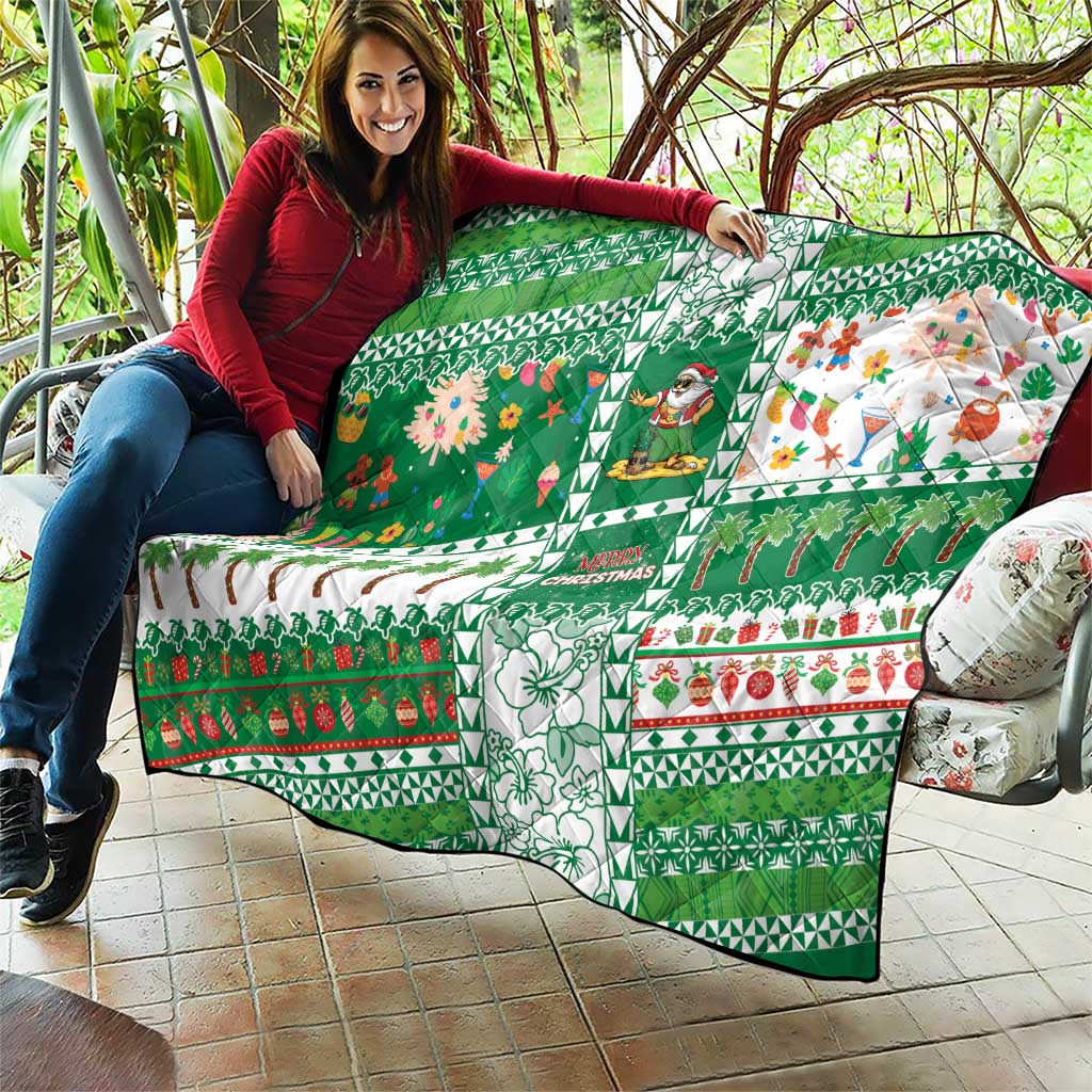 Norfolk Island Christmas Quilt Festive Beach Vibes - Polynesian Pride