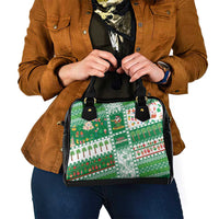 Norfolk Island Christmas Shoulder Handbag Festive Beach Vibes - Polynesian Pride