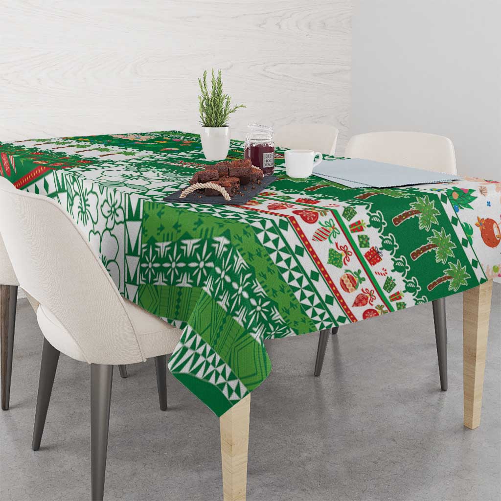 Norfolk Island Christmas Tablecloth Festive Beach Vibes - Polynesian Pride