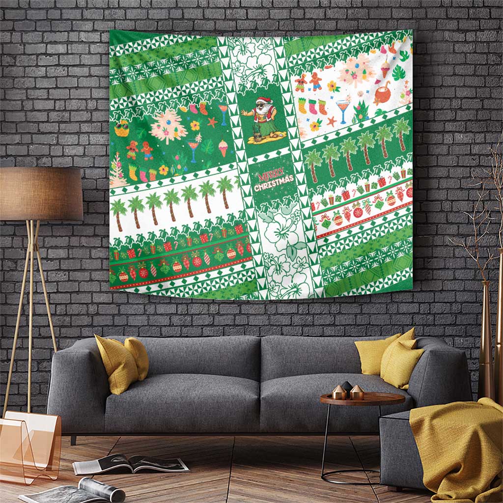 Norfolk Island Christmas Tapestry Festive Beach Vibes - Polynesian Pride