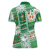 Norfolk Island Christmas Women Polo Shirt Festive Beach Vibes - Polynesian Pride