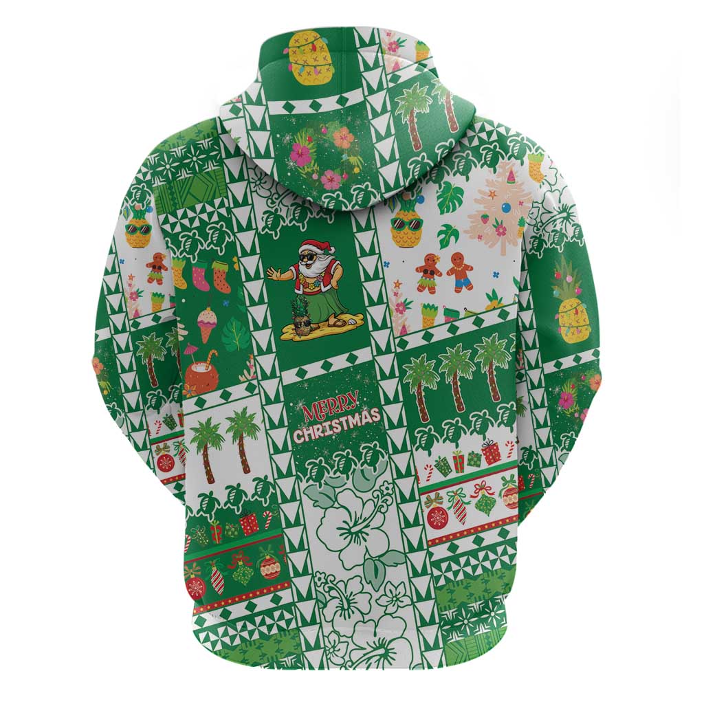 Norfolk Island Christmas Zip Hoodie Festive Beach Vibes - Polynesian Pride