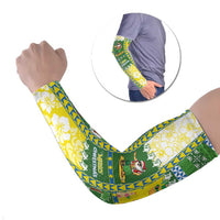 Pitcairn Islands Christmas Arm Sleeves Festive Beach Vibes - Polynesian Pride