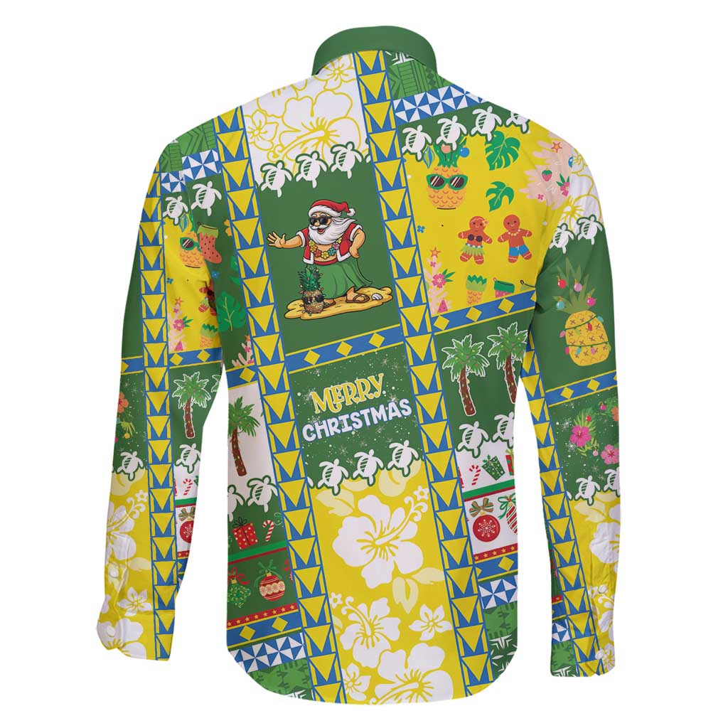 Pitcairn Islands Christmas Family Matching Mermaid Dress and Hawaiian Shirt Festive Beach Vibes - Polynesian Pride