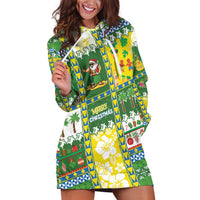Pitcairn Islands Christmas Hoodie Dress Festive Beach Vibes - Polynesian Pride