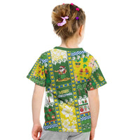Pitcairn Islands Christmas Kid T Shirt Festive Beach Vibes - Polynesian Pride