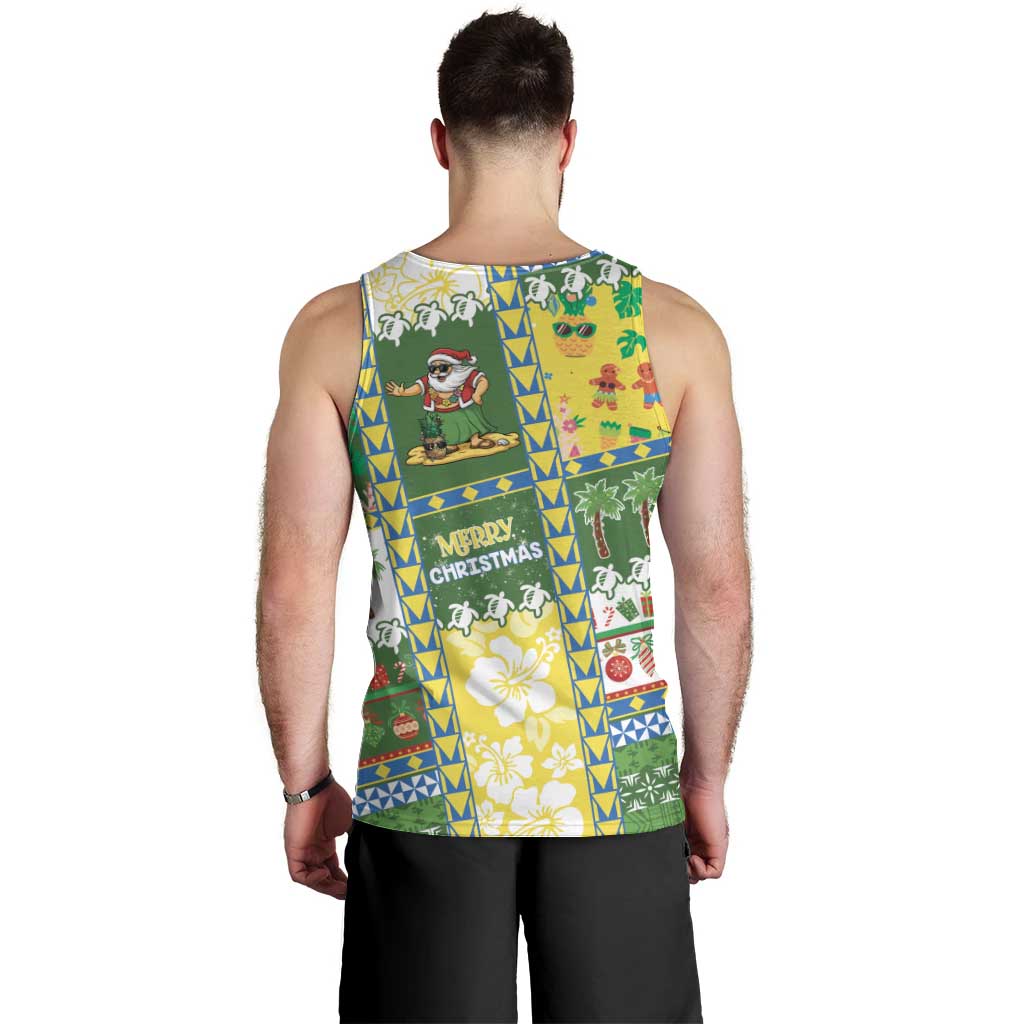 Pitcairn Islands Christmas Men Tank Top Festive Beach Vibes - Polynesian Pride