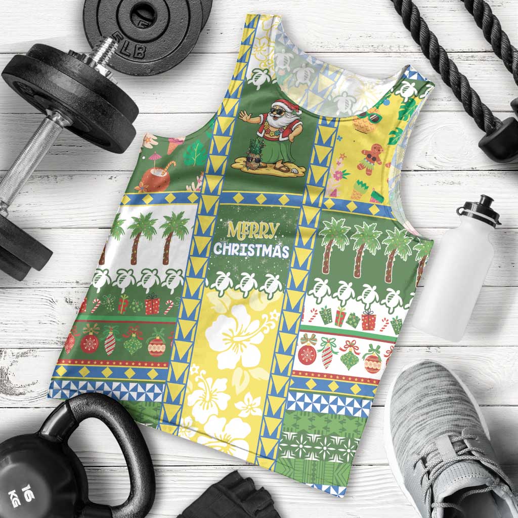 Pitcairn Islands Christmas Men Tank Top Festive Beach Vibes - Polynesian Pride