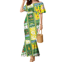 Pitcairn Islands Christmas Mermaid Dress Festive Beach Vibes - Polynesian Pride