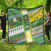 Pitcairn Islands Christmas Quilt Festive Beach Vibes - Polynesian Pride