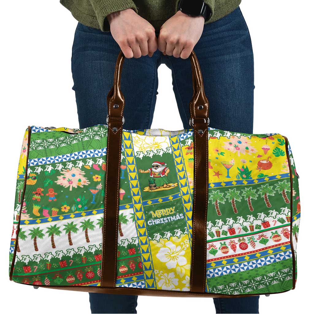 Pitcairn Islands Christmas Travel Bag Festive Beach Vibes - Polynesian Pride