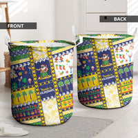 Tokelau Christmas Laundry Basket Festive Beach Vibes - Polynesian Pride