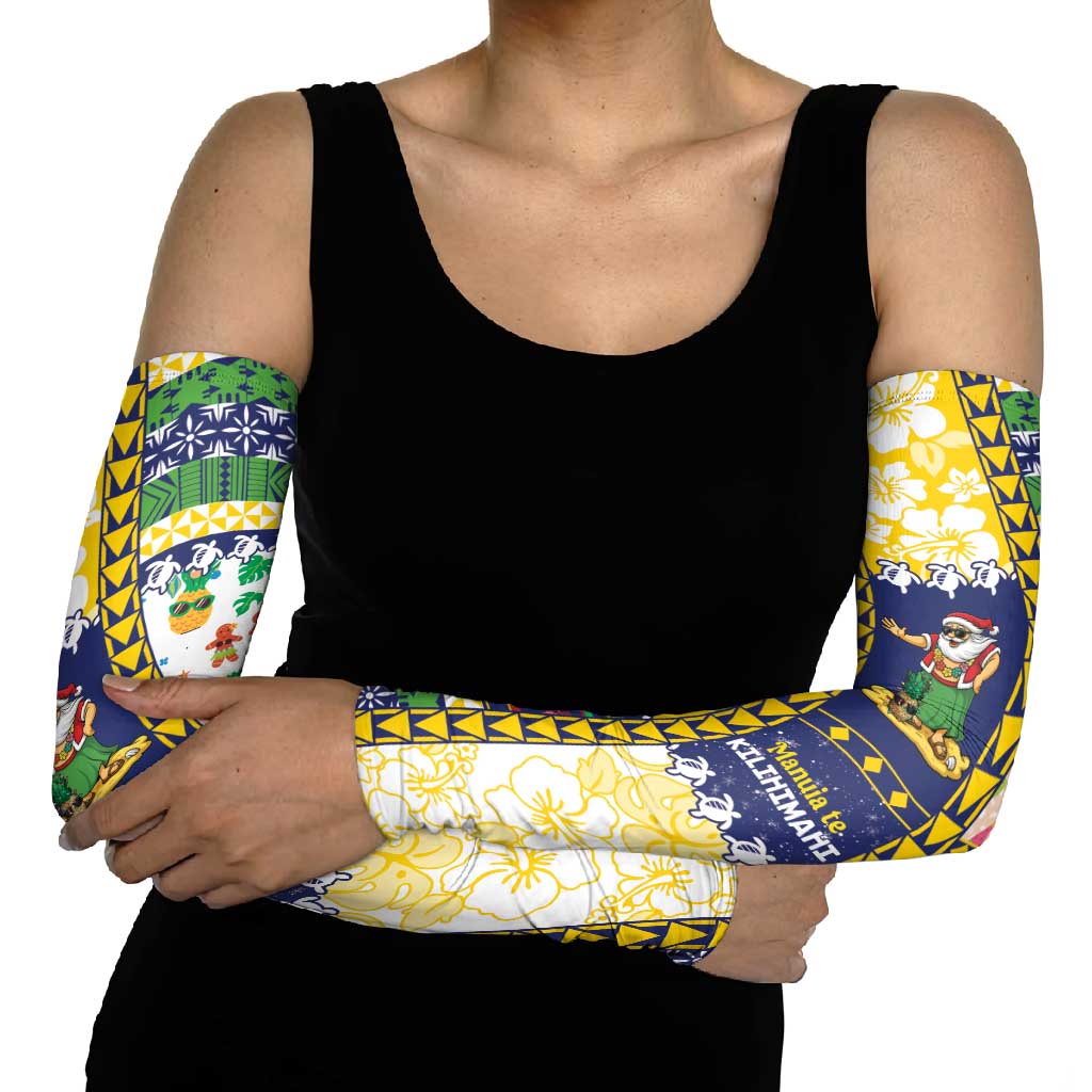 Tokelau Christmas Arm Sleeves Festive Beach Vibes - Polynesian Pride