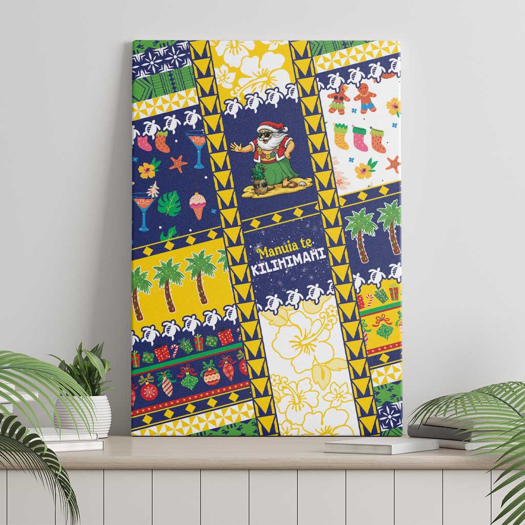 Tokelau Christmas Canvas Wall Art Festive Beach Vibes - Polynesian Pride