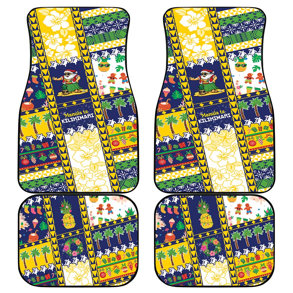 Tokelau Christmas Car Mats Festive Beach Vibes - Polynesian Pride