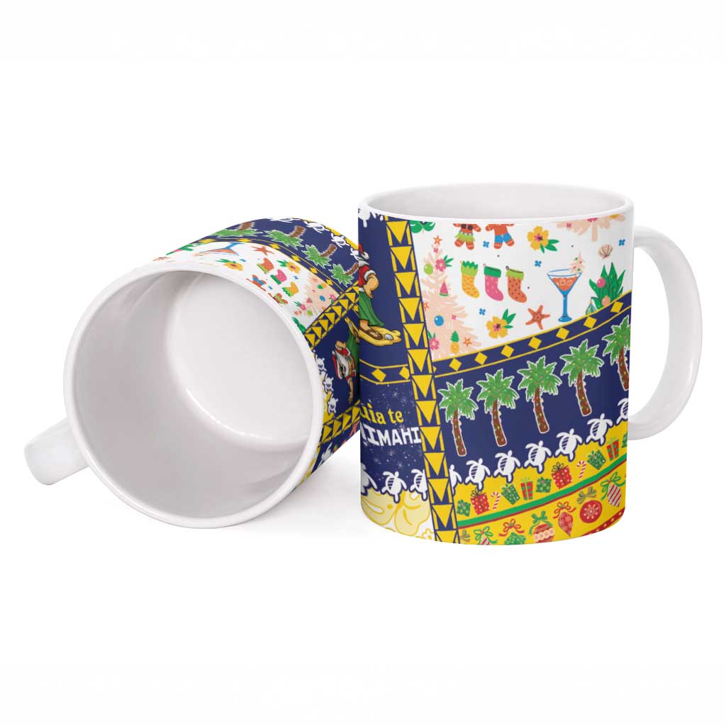 Tokelau Christmas Ceramic Mug Festive Beach Vibes - Polynesian Pride