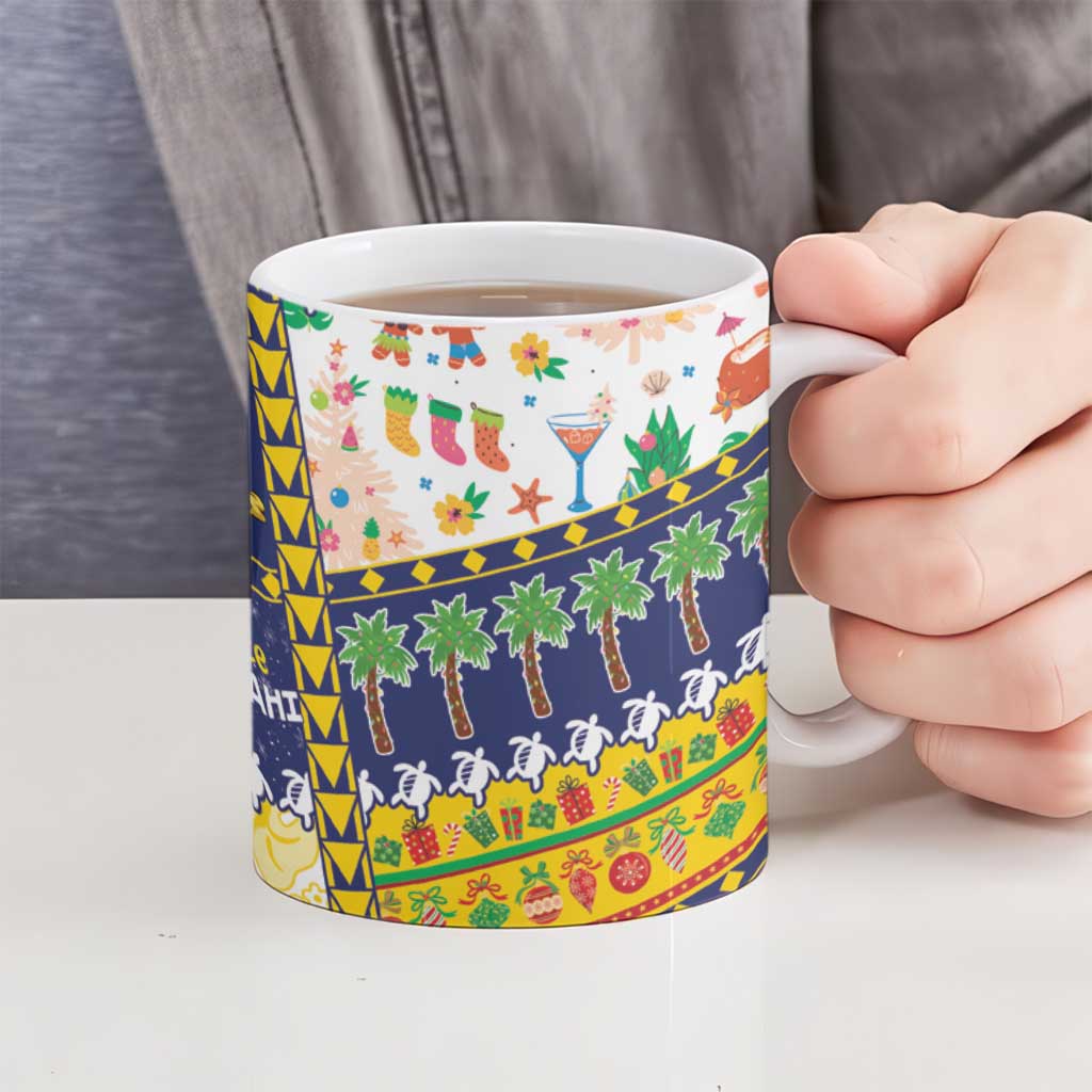Tokelau Christmas Ceramic Mug Festive Beach Vibes - Polynesian Pride