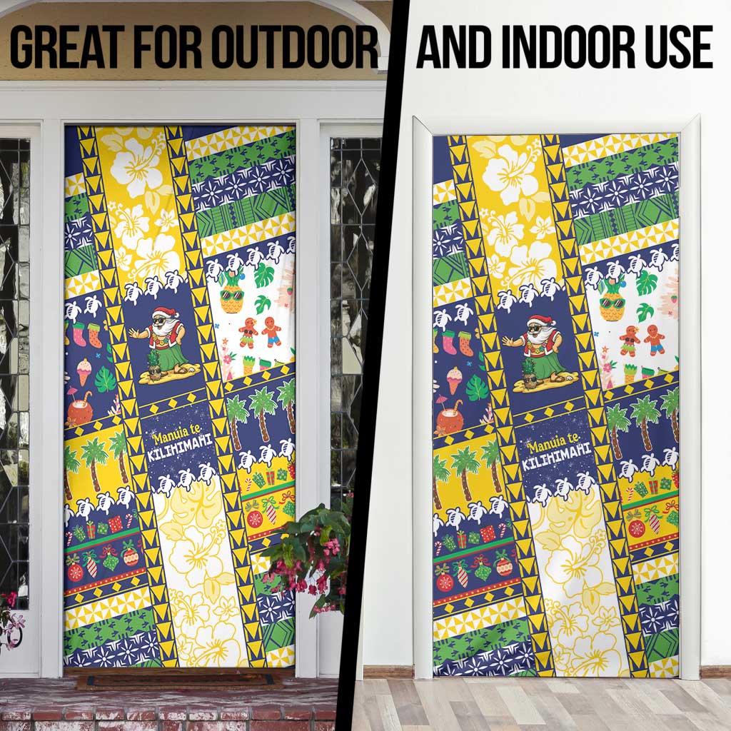 Tokelau Christmas Door Cover Festive Beach Vibes - Polynesian Pride