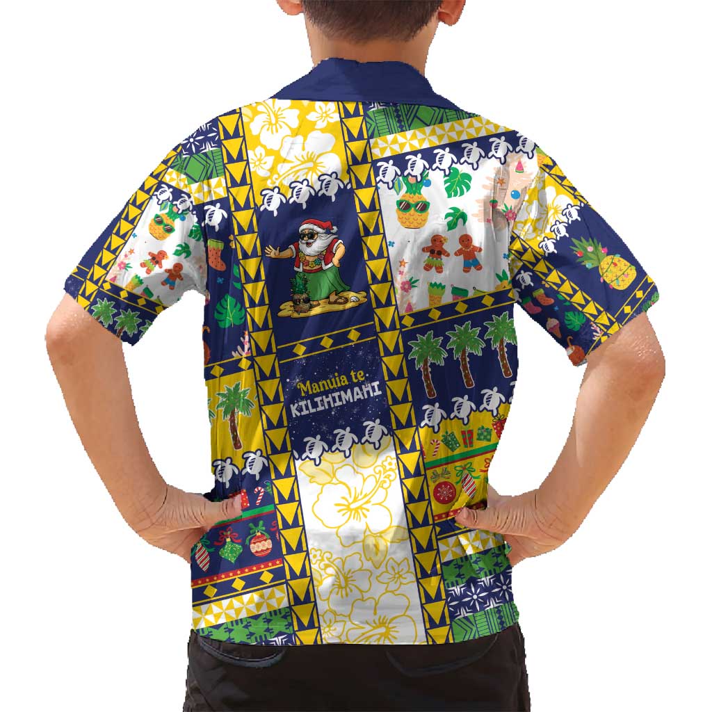 Tokelau Christmas Family Matching Long Sleeve Bodycon Dress and Hawaiian Shirt Festive Beach Vibes - Polynesian Pride