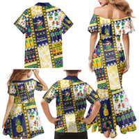 Tokelau Christmas Family Matching Mermaid Dress and Hawaiian Shirt Festive Beach Vibes - Polynesian Pride