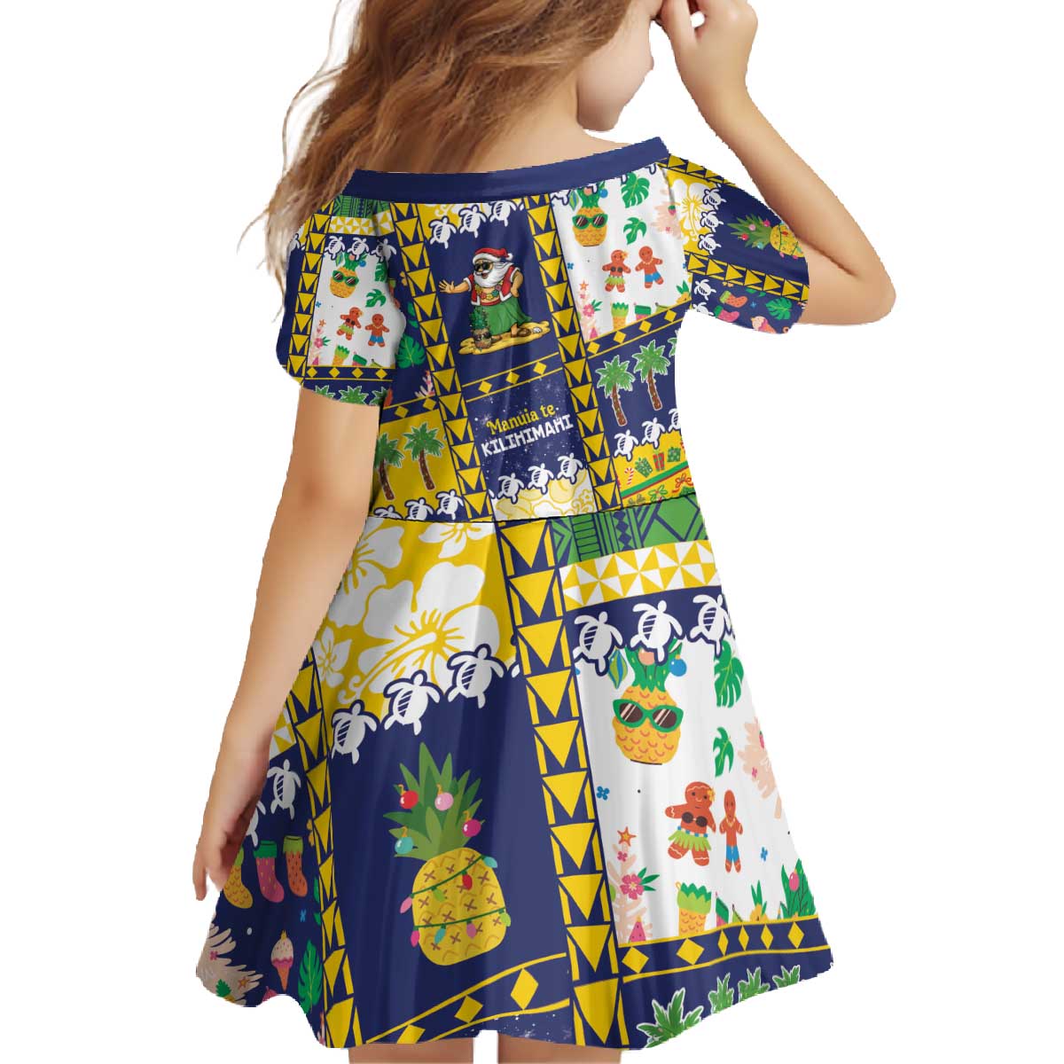 Tokelau Christmas Family Matching Off The Shoulder Long Sleeve Dress and Hawaiian Shirt Festive Beach Vibes - Polynesian Pride