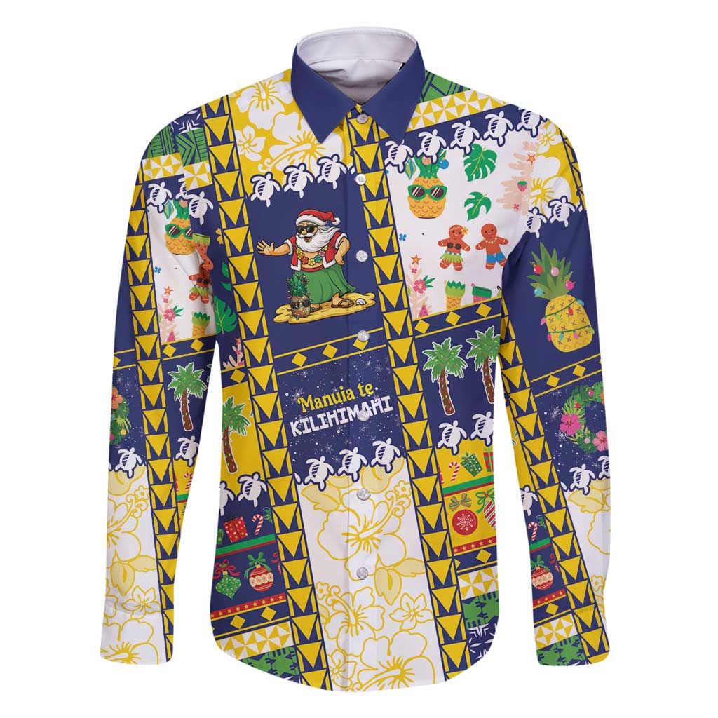 Tokelau Christmas Family Matching Off Shoulder Maxi Dress and Hawaiian Shirt Festive Beach Vibes - Polynesian Pride