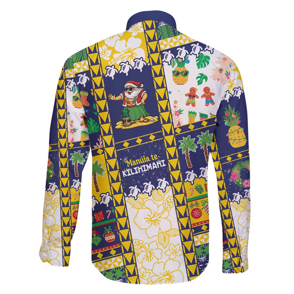 Tokelau Christmas Family Matching Off Shoulder Maxi Dress and Hawaiian Shirt Festive Beach Vibes - Polynesian Pride