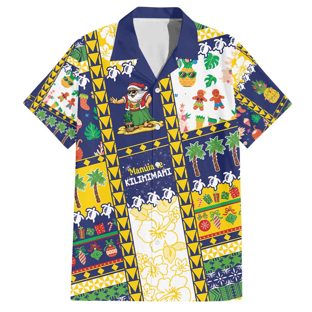 Tokelau Christmas Family Matching Summer Maxi Dress and Hawaiian Shirt Festive Beach Vibes - Polynesian Pride
