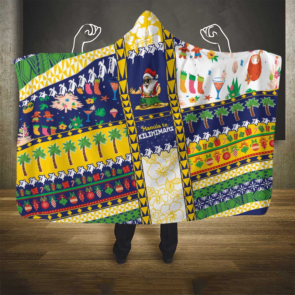 Tokelau Christmas Hooded Blanket Festive Beach Vibes - Polynesian Pride