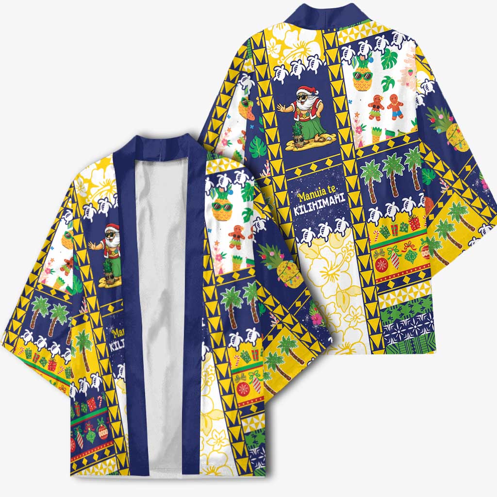 Tokelau Christmas Kimono Festive Beach Vibes - Polynesian Pride