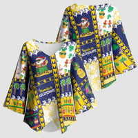 Tokelau Christmas Kimono Sleeve Blouse Festive Beach Vibes - Polynesian Pride