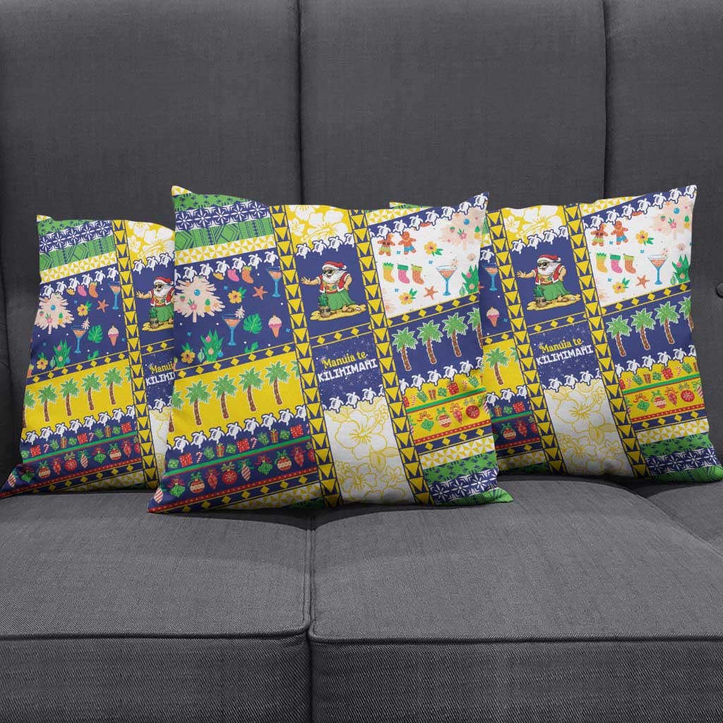 Tokelau Christmas Pillow Cover Festive Beach Vibes - Polynesian Pride