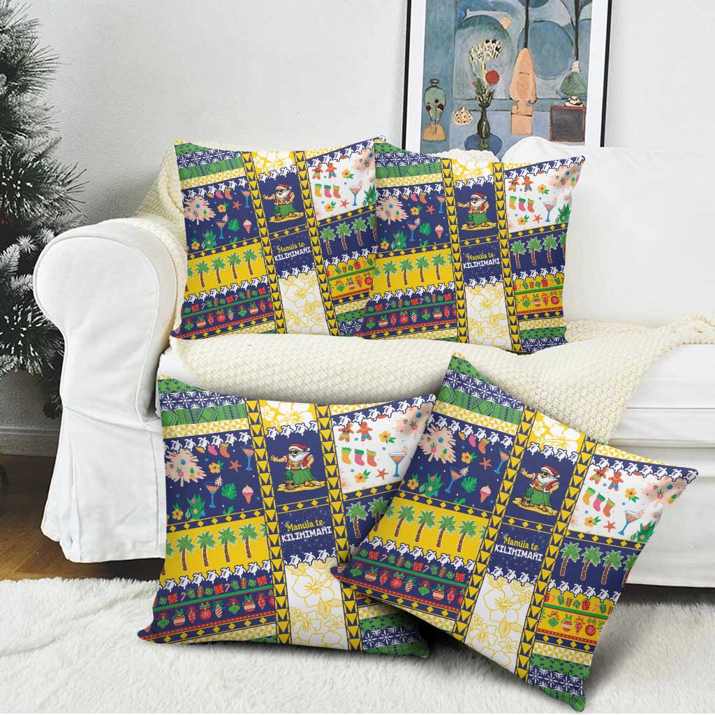 Tokelau Christmas Pillow Cover Festive Beach Vibes - Polynesian Pride