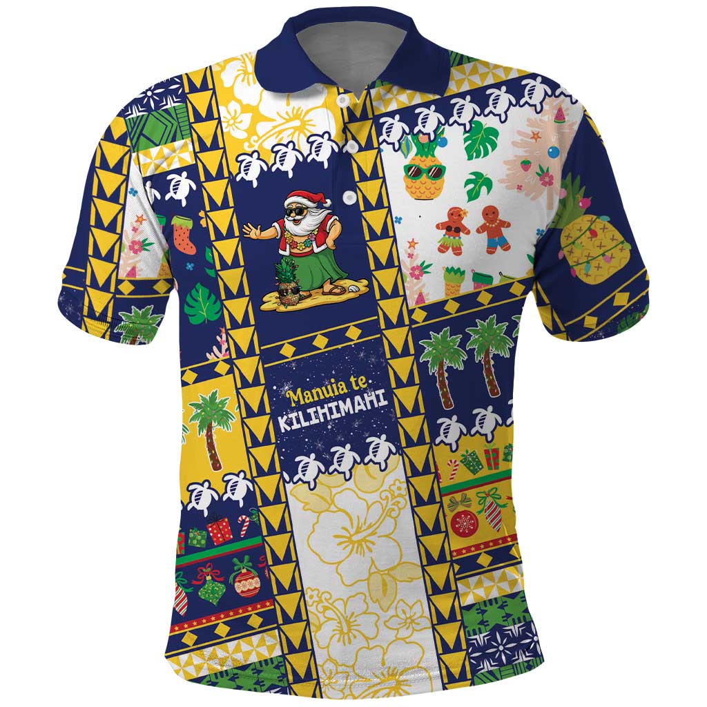 Tokelau Christmas Polo Shirt Festive Beach Vibes - Polynesian Pride