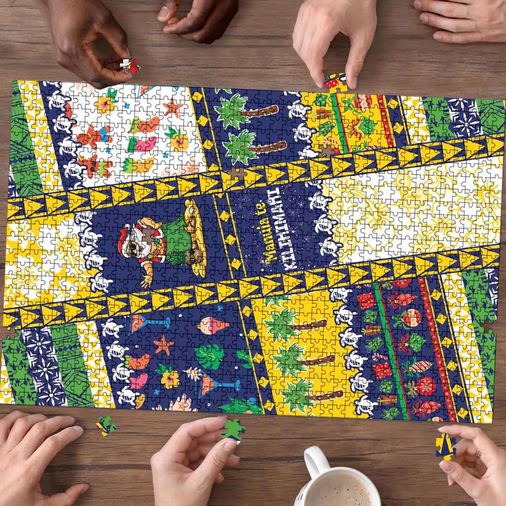 Tokelau Christmas Puzzle Festive Beach Vibes - Polynesian Pride
