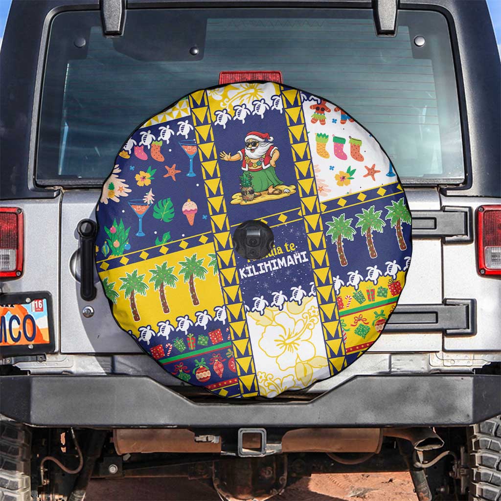 Tokelau Christmas Spare Tire Cover Festive Beach Vibes - Polynesian Pride