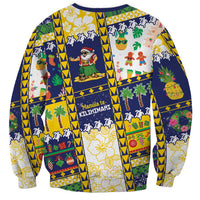 Tokelau Christmas Sweatshirt Festive Beach Vibes - Polynesian Pride