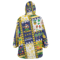 Tokelau Christmas Wearable Blanket Hoodie Festive Beach Vibes - Polynesian Pride