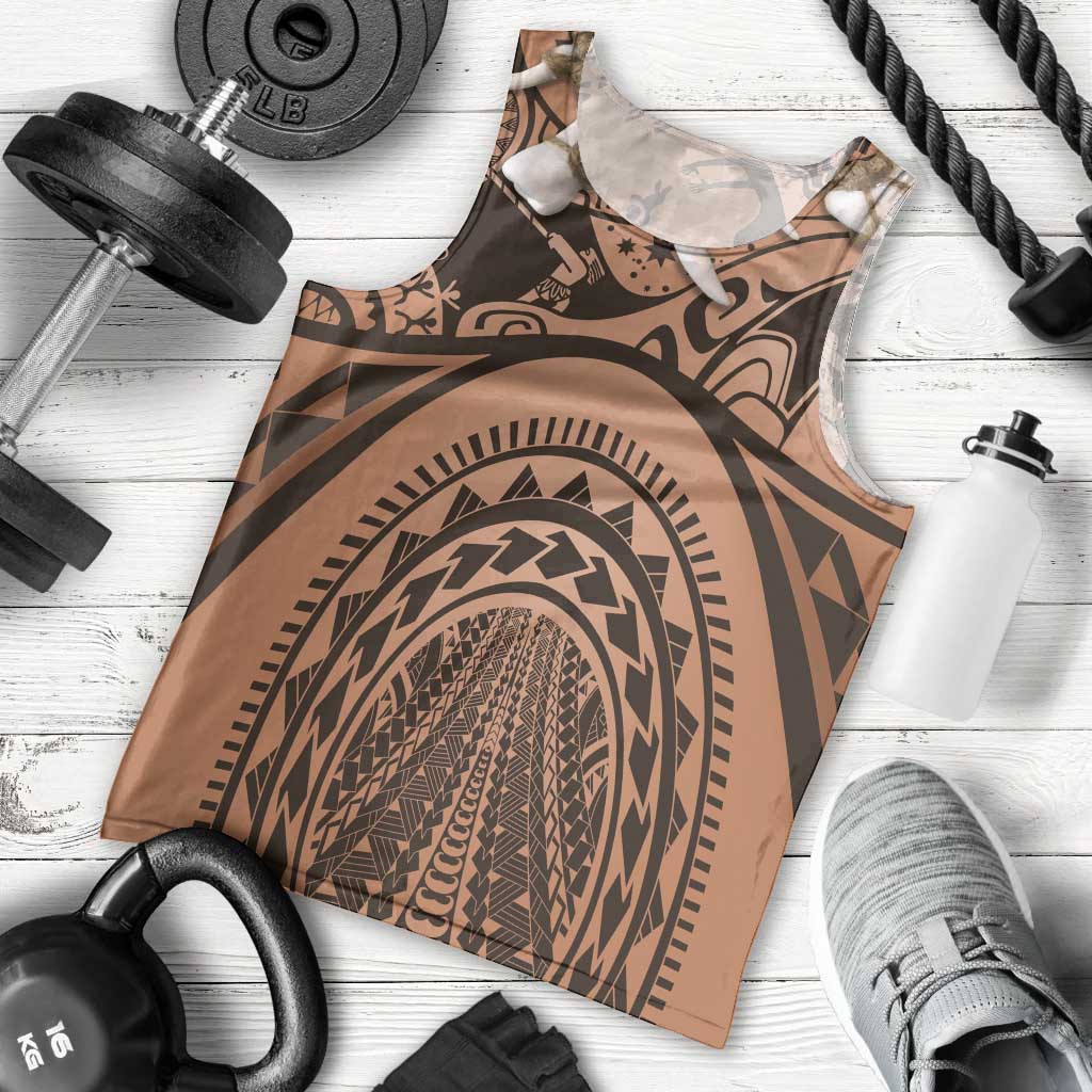 Polynesia Maui Tattoo Inspired Cosplay Costume Men Tank Top