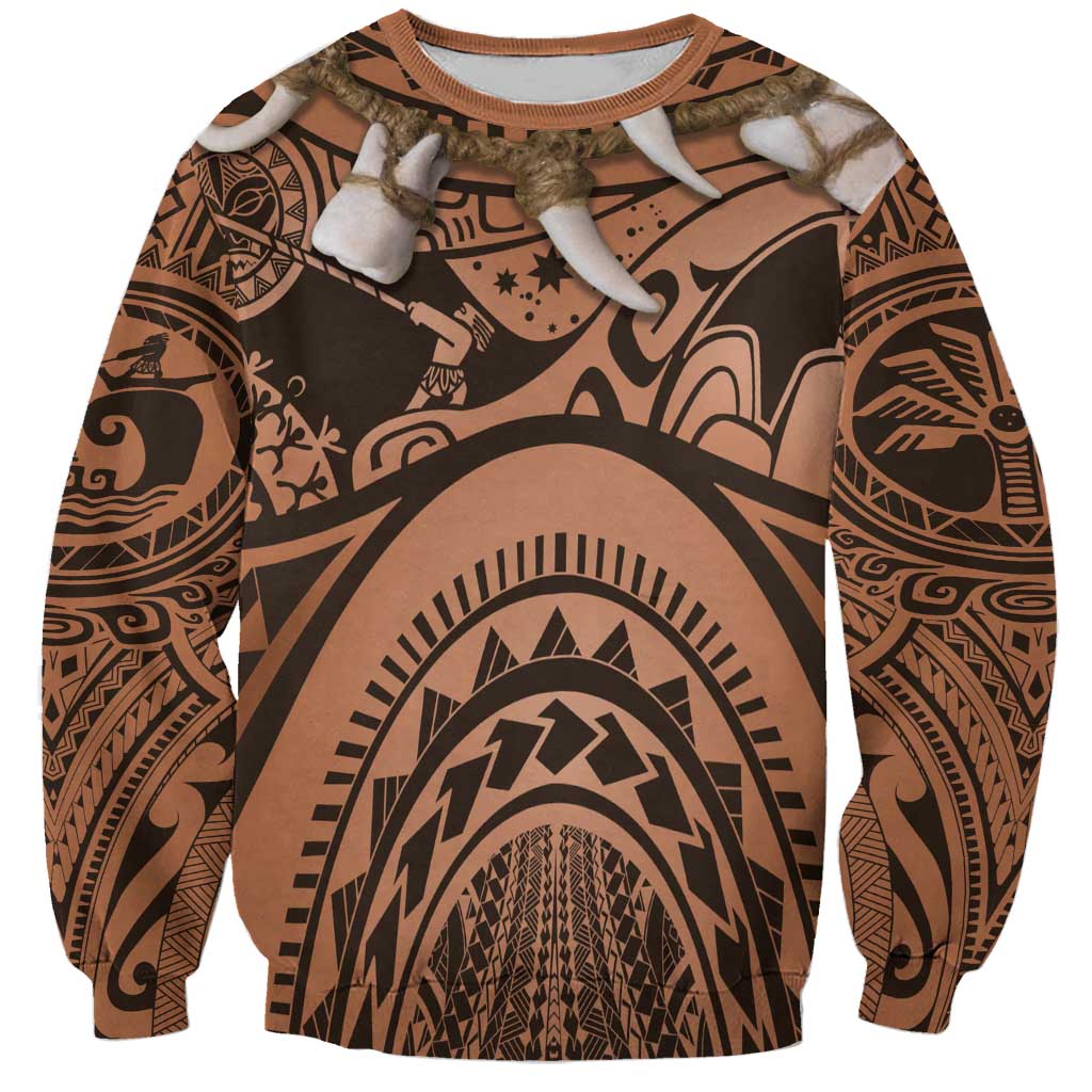 Polynesia Maui Tattoo Inspired Cosplay Costume Sweatshirt