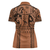 Polynesia Maui Tattoo Inspired Cosplay Costume Women Polo Shirt