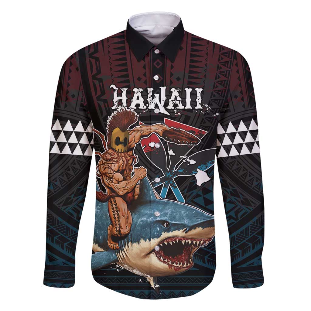 Hawaii Ikaika Family Matching Off Shoulder Short Dress and Hawaiian Shirt Hawaiian Mythic Koa Tribal Warrior