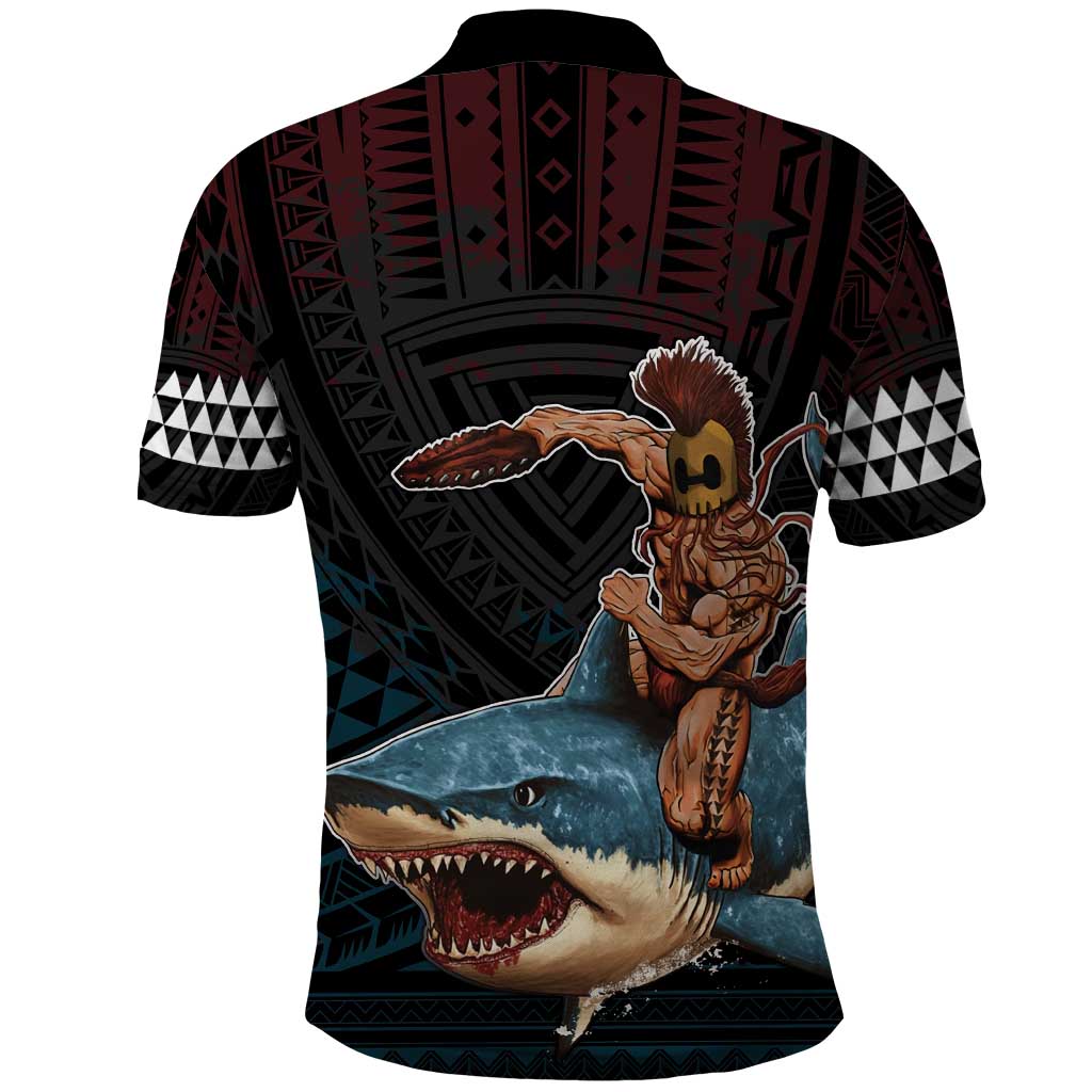 Hawaii Ikaika Polo Shirt Hawaiian Mythic Koa Tribal Warrior LT05 - Polynesian Pride