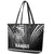 Hawaiian Ikaika Warrior Leather Tote Bag Tribal Pattern