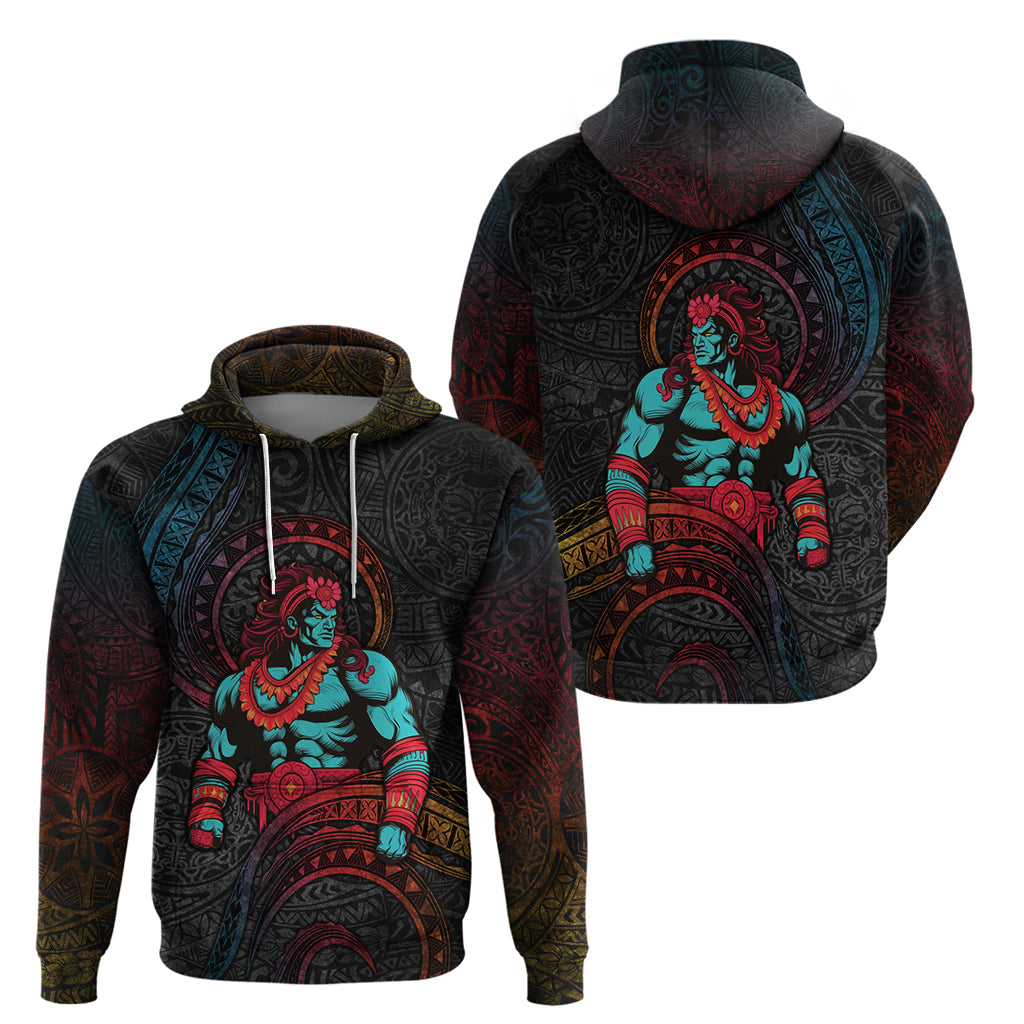 Hawaiian Demigod Maui Hoodie Polynesian Mythology LT05 - Polynesian Pride