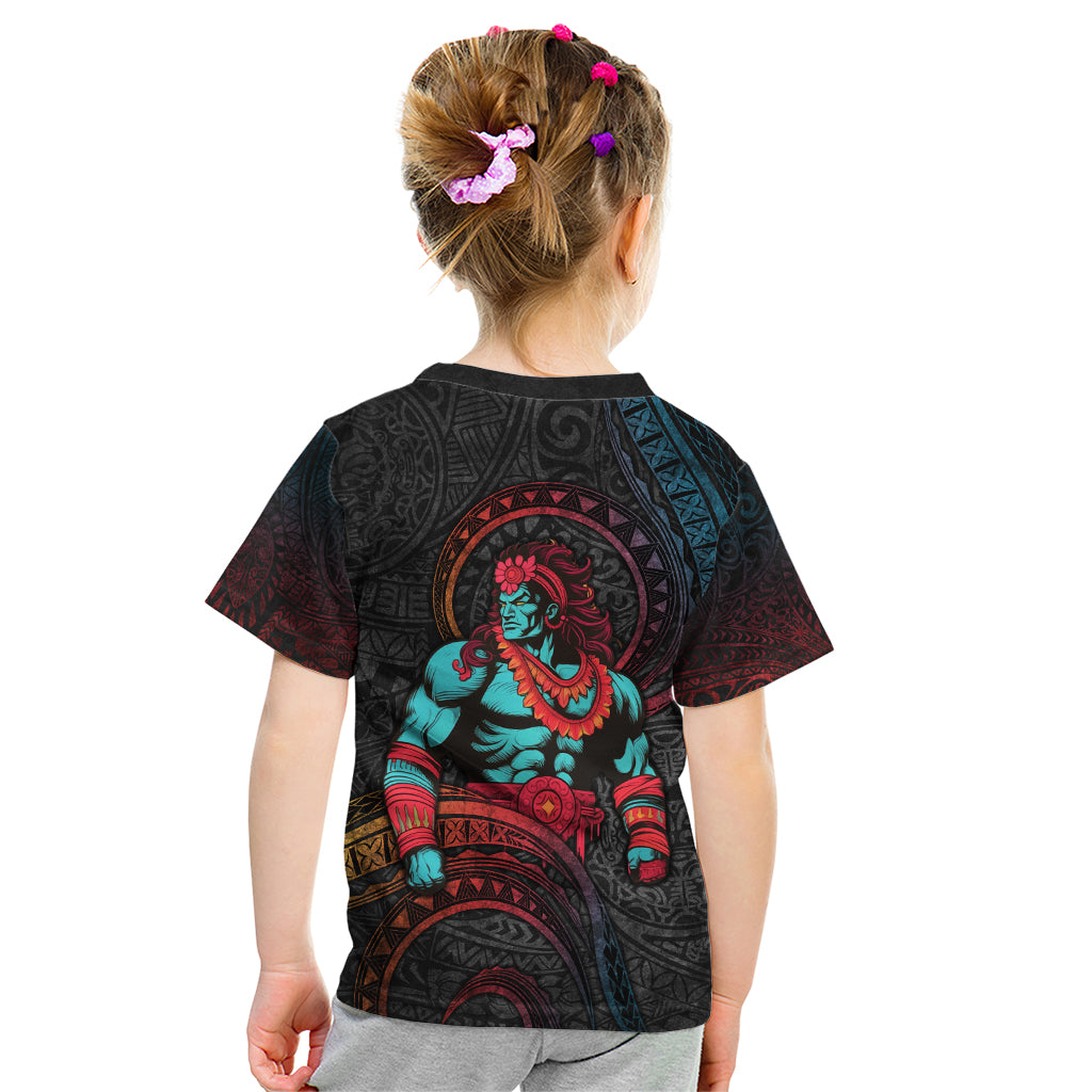 Hawaiian Demigod Maui Kid T Shirt Polynesian Mythology LT05 - Polynesian Pride