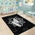 Philippines Tribal Area Rug King Lapu Lapu Black Version