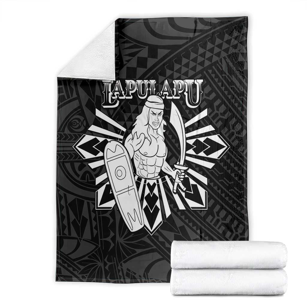 Philippines Tribal Blanket King Lapu Lapu Black Version
