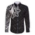 Philippines Tribal Family Matching Short Sleeve Bodycon Dress and Hawaiian Shirt King Lapu Lapu Black Version