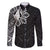 Philippines Tribal Family Matching Summer Maxi Dress and Hawaiian Shirt King Lapu Lapu Black Version